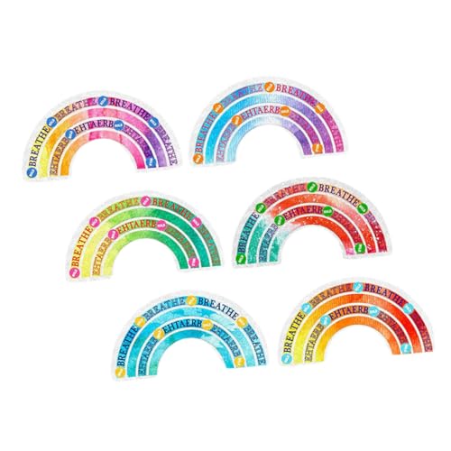 CANIGHT Beruhigende Sensorische Aufkleber 6 Stück Dekorative Aufkleber Für Handyhüllen Bunte Selbstklebende Kunststoffaufkleber Für Das Management von CANIGHT