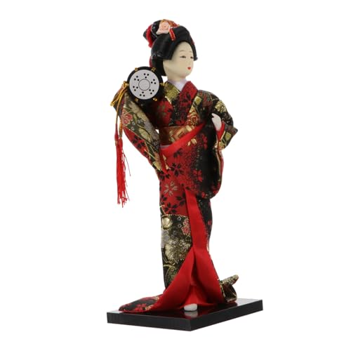 CANIGHT Handgefertigte Geisha Puppe im Kimono Japanisches Kunsthandwerk für Tischdekoration Ornament für Wohnräume Geschenkidee für Kunstliebhaber und Freunde von CANIGHT