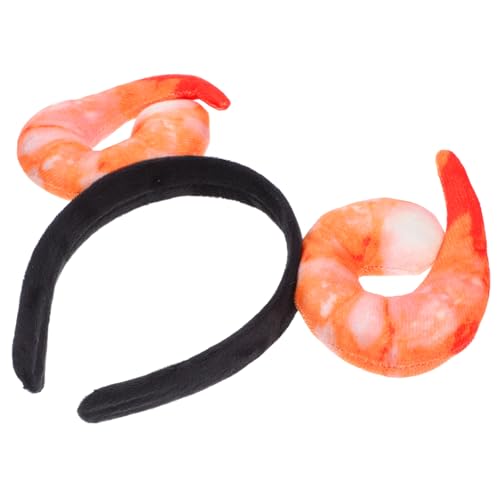 CANIGHT Lustiges Shrimp Haarreif Kostüm Party Haarband mit Realistischem Garnelen Design Weiches Material Bequem für Lange als Meeresfrüchte Kostüm Zubehör von CANIGHT