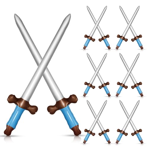 12Pcs Inflatable aufblasbares Schwert, Piratenschwert Spielzeug, Piratenschwert, aufgeblasenes Messer, Waffen, Schwerter Set, 61 cm große Kunststoffschwerter für Kindergeburtstag, Halloween-Kostüm 12Pcs Inflatable aufblasbares Schwert, Piratenschwert Spielzeug, Piratenschwert, aufgeblasenes Messer, Waffen, Schwerter Set, 61 cm große Kunststoffschwerter für Kindergeburtstag, Halloween-Kostüm von CANIPHA
