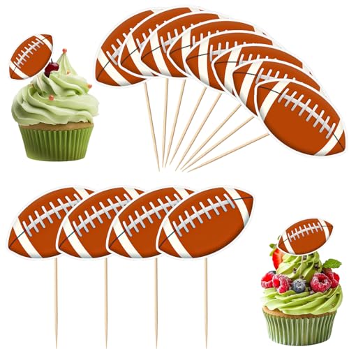 36-teiliges Rugby-Cupcake-Topper-Dekor, Rugby-Fußball-Kuchendekorationen, Rugby-Kuchendekorationen mit Zahnstochern, Sport-Cupcake-Topper-Dekore, Rugby-Party-Geschenke für Zuhause, Geburtstagsparty 36-teiliges Rugby-Cupcake-Topper-Dekor, Rugby-Fußball-Kuchendekorationen, Rugby-Kuchendekorationen mit Zahnstochern, Sport-Cupcake-Topper-Dekore, Rugby-Party-Geschenke für Zuhause, Geburtstagsparty von CANIPHA