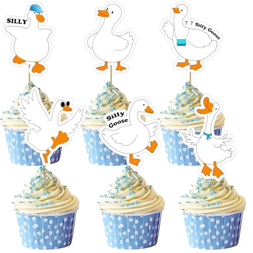 One Goose Geburtstagsdeko, exquisite Topper-Geburtstagsdekorationen, One Goose Kuchenaufsatz, schöne Dekorationen, hübsches Partydeko-Zubehör, geeignet für Themenparty-Kuchen One Goose Geburtstagsdeko, exquisite Topper-Geburtstagsdekorationen, One Goose Kuchenaufsatz, schöne Dekorationen, hübsches Partydeko-Zubehör, geeignet für Themenparty-Kuchen von CANIPHA