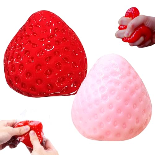 2 Stück Taba Squishy, Erdbeer Squeeze Spielzeug, Rote Erdbeer Anti Stress Spielzeug, Squeeze Ball Für Kinder und Erwachsene, Zappelspielzeug Für Stressabbau Und Konzentrationsförderung 2 Stück Taba Squishy, Erdbeer Squeeze Spielzeug, Rote Erdbeer Anti Stress Spielzeug, Squeeze Ball Für Kinder und Erwachsene, Zappelspielzeug Für Stressabbau Und Konzentrationsförderung von CANRNYACBZ