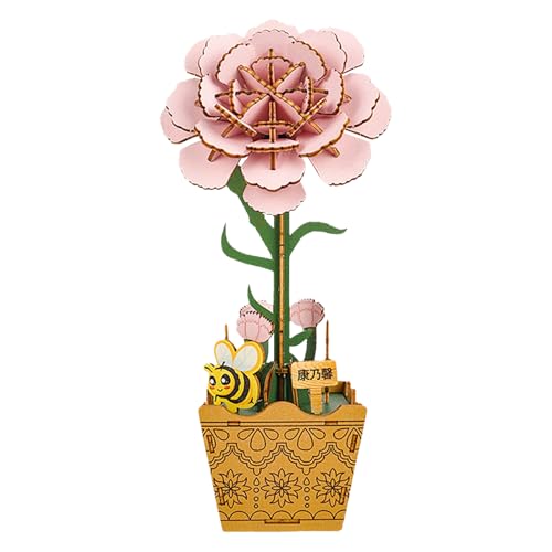 3D Puzzle Rosa Nelke,DIY-Blume Aus Holz,Modellbausätze Für Künstliche Blumen Zum Zusammenbauen Für Erwachsene,Heimdekoration,Valentinstags-Spielzeug-Geschenkset 3D Puzzle Rosa Nelke,DIY-Blume Aus Holz,Modellbausätze Für Künstliche Blumen Zum Zusammenbauen Für Erwachsene,Heimdekoration,Valentinstags-Spielzeug-Geschenkset von CANRNYACBZ