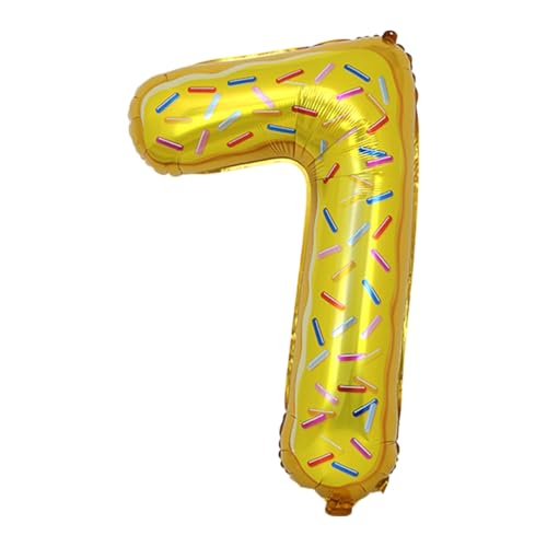 CAPASTEC Bunte Ballons 32 Zoll Nummer 7 Helium Ballon Große Zahlenballons Für Mädchens Jung Geburtstag Dekoration Jubiläum Party von CAPASTEC