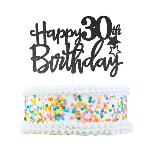 CAPASTEC Kuchendekoration, Kuchenaufsatz, Kuchenaufsatzdekoration, Kuchendekorationszubehör zur Feier des 30. Geburtstags, Schwarz CAPASTEC Kuchendekoration, Kuchenaufsatz, Kuchenaufsatzdekoration, Kuchendekorationszubehör zur Feier des 30. Geburtstags, Schwarz von CAPASTEC