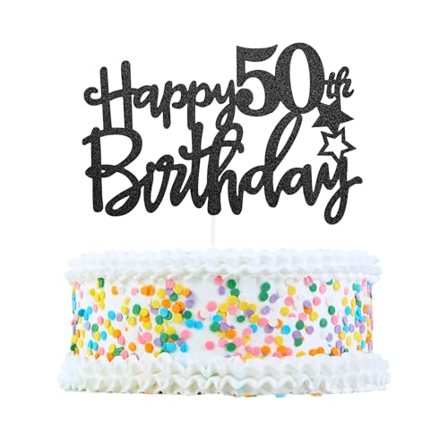 CAPASTEC Kuchendekoration, Kuchenaufsatz, Kuchenaufsatzdekoration, Kuchendekorationszubehör zur Feier des 50. Geburtstags, Schwarz CAPASTEC Kuchendekoration, Kuchenaufsatz, Kuchenaufsatzdekoration, Kuchendekorationszubehör zur Feier des 50. Geburtstags, Schwarz von CAPASTEC