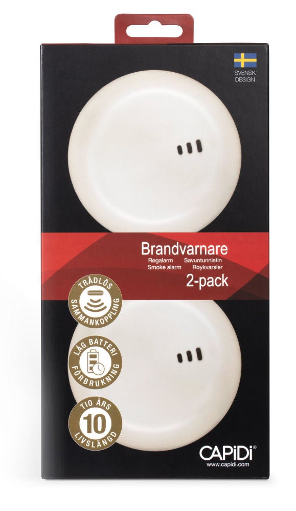 CAPiDi Rauchmelder 2er-Pack CAPiDi Rauchmelder 2er-Pack von CAPiDi