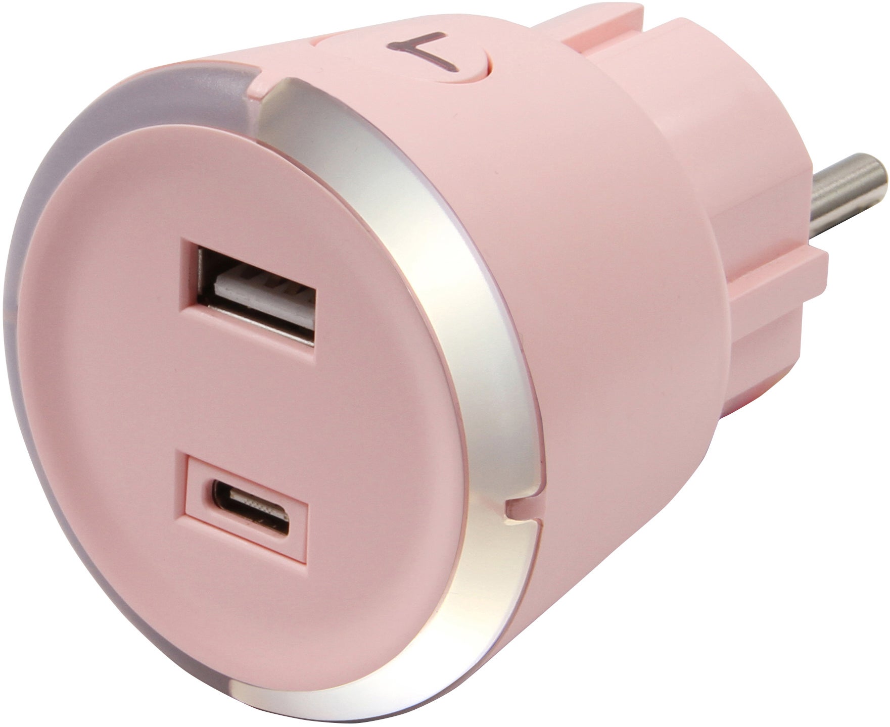 CAPiDi USB Ladegerät / Timer A+C, Pink von CAPiDi