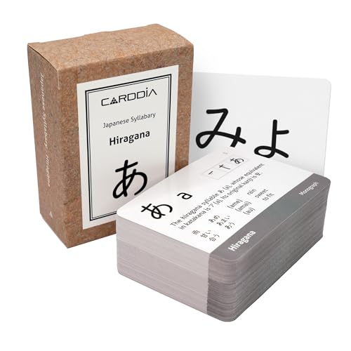 CARDDIA Japanese Syllabary - Hiragana (with Stroke-Order Diagrams and Example Words) von CARDDIA