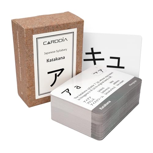 CARDDIA Japanese Syllabary - Katakana (with Stroke-Order Diagrams and Example Words) von CARDDIA