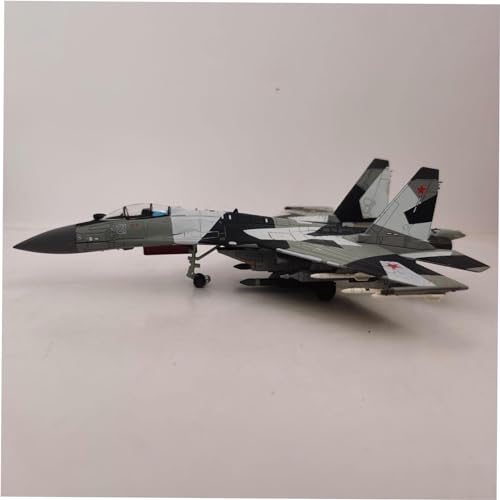 CARESHINE SU-35 Fighter Aircraft Die-Cast Model Airplane – Premium Decoration for Display Shelf – Russian Aircraft Replica - Perfect Aviation Enthusiast Gift-size1 von CARESHINE