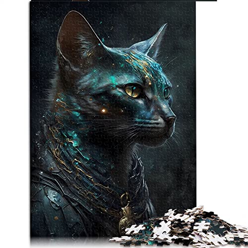 1000 Teile Puzzle Abessinierkatze Adel Puzzle für Kinder Kartonpuzzles Dekomprimierendes intellektuelles Lernspielzeug (Größe 26x38cm) von CARGIS