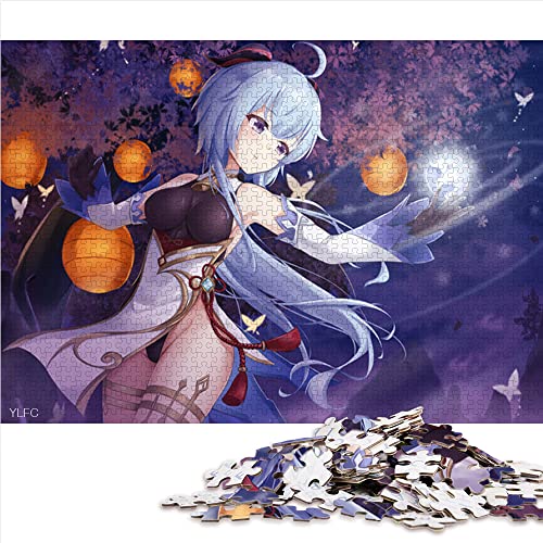 1000 Teile Puzzle Genshin Impact Ganyu Puzzle Geschenk Holzpuzzle Tolles Geschenk für Erwachsene (Größe 50x75cm) von CARGIS