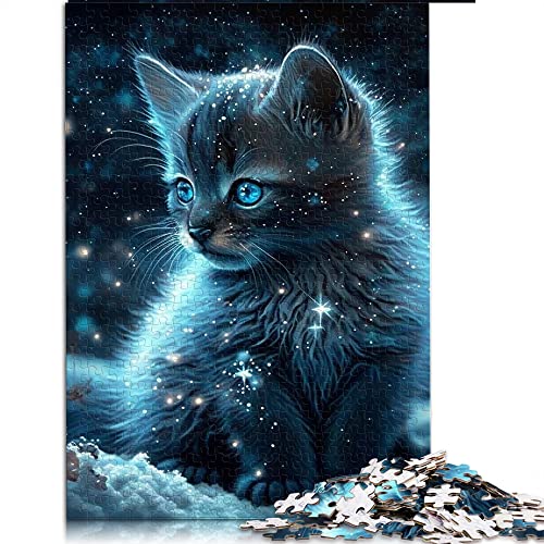 1000 Teile Puzzle Katze Puzzle für Kinder Holzpuzzles Home Art Decor (Größe 50x75cm) von CARGIS