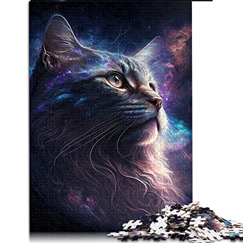 1000 Teile Puzzle Katze für Erwachsene Kinder Papppuzzles Wohnkultur (Größe 26x38cm) von CARGIS