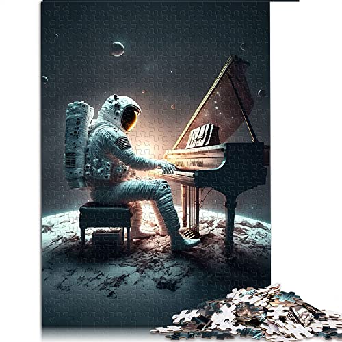 1000 Teile Puzzle Klavier im Weltraum Puzzle für Erwachsene Holzpuzzle Fun Puzzles Spiele (Größe 50x75cm) von CARGIS