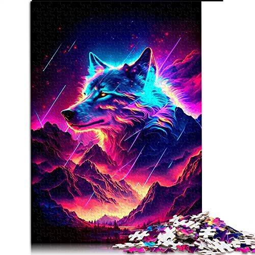 1000 Teile Puzzle Wolf Puzzle für Erwachsene Kartonpuzzles Heimdekoration Puzzle (Größe 26x38cm) von CARGIS