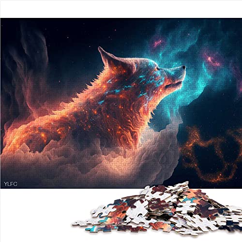 1000 Teile Puzzle Wolf Puzzle für Erwachsene Kartonpuzzles Heimtextilien (Größe 26x38cm) von CARGIS