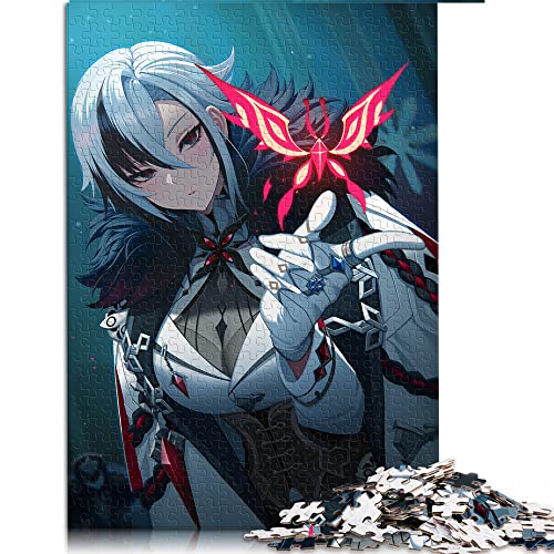 1000 Teile Puzzles Genshin Impact Arlecchino Puzzle für Kinder Holzpuzzles Tolles Geschenk für Erwachsene (Größe 50 x 75 cm) von CARGIS