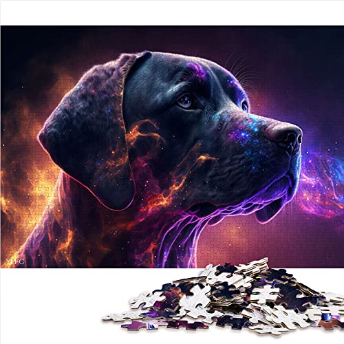 1000 Teile Puzzles Labrador Puzzles für Erwachsene Kinder Holzpuzzle Heimtextilien Puzzles (Größe 50x75cm) von CARGIS