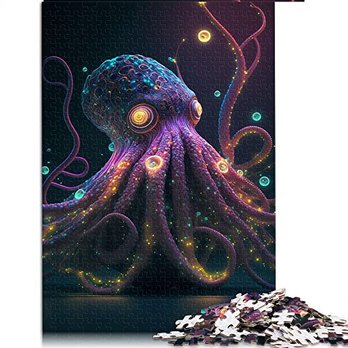 1000 Teile Puzzles für Erwachsene Cosmic Octopus Puzzle Erwachsene Kartonpuzzles Family Entertainment Toys (Größe 26x38cm) von CARGIS