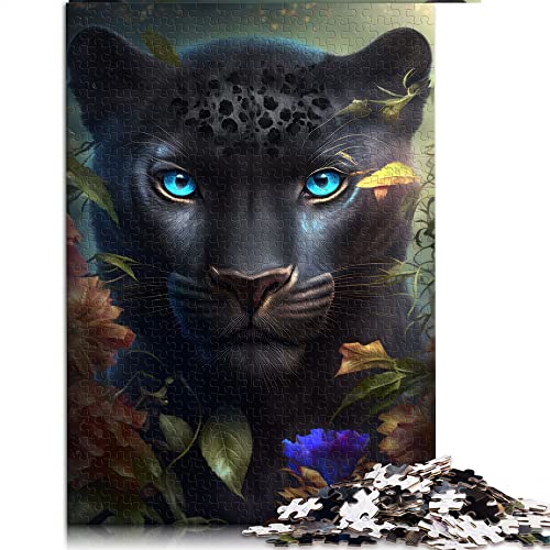 CARGIS 1000 Teile Puzzle für Erwachsene - Fantasy Black Panther - Superheld - Buchstabenpartitionen, Einzigartiges Design, Hochwertige Materialien - 26x38cm - 1000 Stück - 1 Set - Puzzle von CARGIS