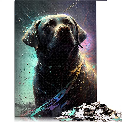 1000 Teile Puzzles für Erwachsene Labrador Retriever Hund Puzzles für Erwachsene Puzzle Holzpuzzle Heimdekorationspuzzle (Größe 50x75cm) von CARGIS