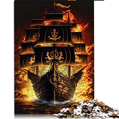 CARGIS 1000 Teile Puzzle für Erwachsene - Piratenschiff - Klassisch - Jigsaw - Puzzle - 1 Set - 1000 Stück - 26x38cm - Papier, Karton - Ab 12 Jahren von CARGIS