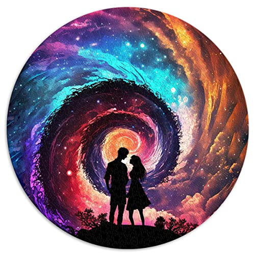 1000-teiliges Puzzle The Edge of The Universe Kreispuzzles für Erwachsene und Kinder Kartonpuzzles für Familienspaß und Spieleabend (Größe 67,5 x 67,5 cm) von CARGIS