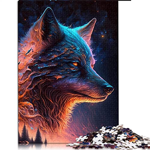 1000-teiliges Puzzle für Erwachsene Legendäres Wolf-Puzzle für Erwachsene Holzpuzzle Erwachsene und Kinder (Größe 50 x 75 cm) von CARGIS