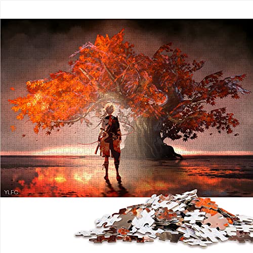 CARGIS 1000-teiliges Puzzle für Erwachsene Genshin Impact Kaedehara Kazuha - Holzpuzzle, Moderner Stil, Ideal für 12+ Jahre, 50 x 75 cm, 1000 Stück von CARGIS