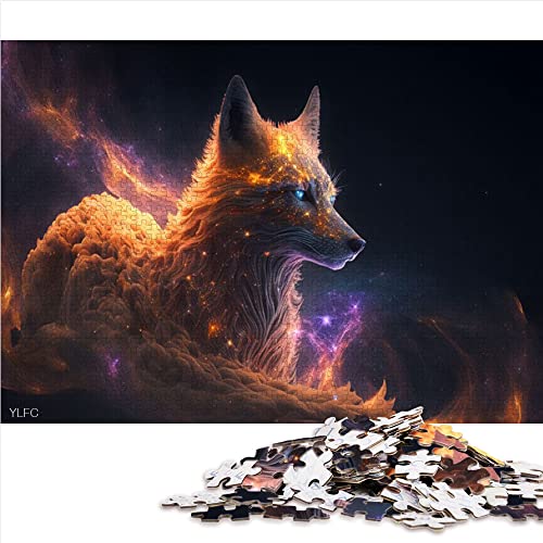 Puzzles 1000 Teile Puzzles für Erwachsene Kinder Fox Puzzles für Erwachsene Papppuzzles Herausforderndes Spiel (Größe 26x38cm) von CARGIS