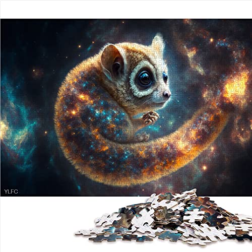 Puzzles 1000 Teile für Erwachsene Tier Slow Loris Puzzles Papppuzzles Tolles Geschenk für Erwachsene (Größe 26x38cm) von CARGIS