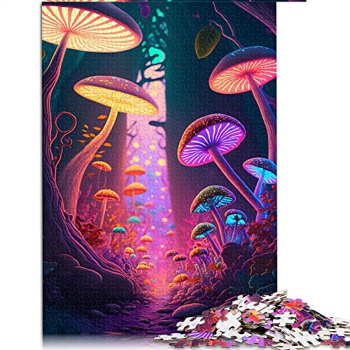 Puzzles 1000 Teile für Erwachsene Verrückte Pilze Puzzles für Erwachsene Papppuzzles Family Entertainment Toys (Größe 26x38cm) von CARGIS