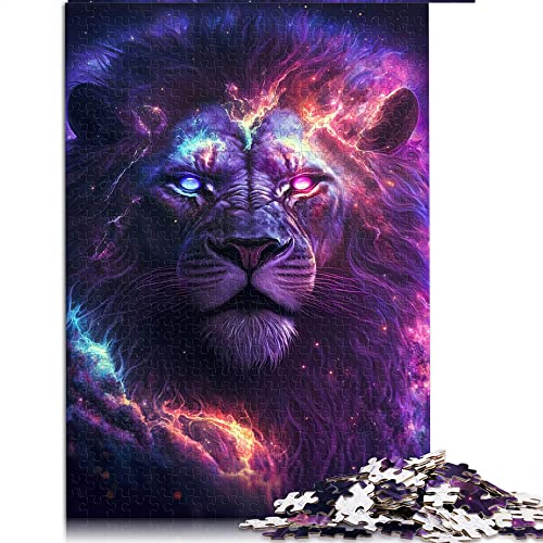 Puzzles 1000 Teile für Erwachsene und Kinder von Galaxy Buntes Löwenpuzzle für Erwachsene Kartonpuzzles Lustige Puzzlespiele (Größe 26 x 38 cm) von CARGIS