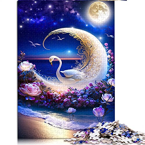Puzzles 1000 Teile für Erwachsene und Kinder von Swan Schönes Puzzle für Kinder Kartonpuzzles Lernspiel Herausforderung Spielzeug (Größe 26x38cm) von CARGIS