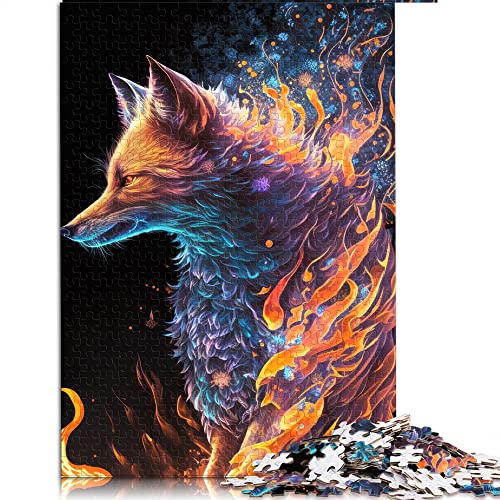 Puzzles 1000 Teile für Erwachsene und Kinder von Wolf Puzzle für Kinder Holzpuzzle Lernspiel für Erwachsene Kinder (Größe 50x75cm) von CARGIS