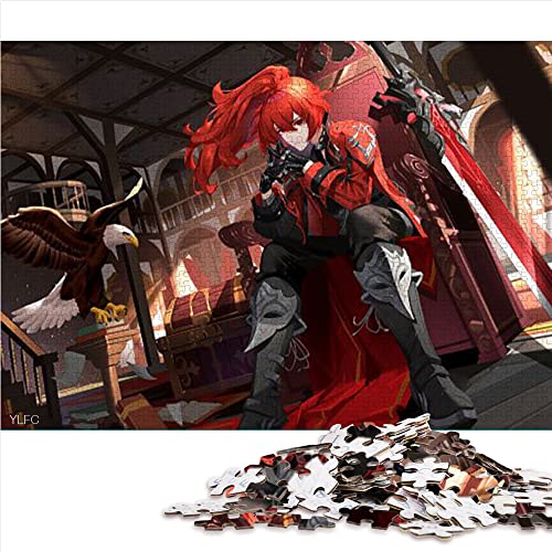 Puzzles für Erwachsene 1000 Puzzle-Spielzeuge Genshin Impact Diluc Puzzles für Erwachsene Kinder Kartonpuzzles Lernspiel Herausforderung Spielzeug (Größe 26x38cm) von CARGIS