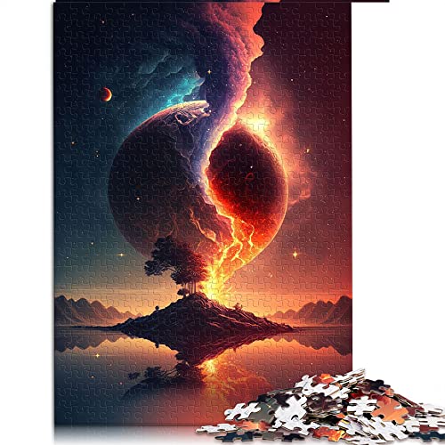 Puzzles für Erwachsene 1000 Teile Sunset Fantasy Puzzle für Erwachsene Kartonpuzzles Familienspiele （Größe 26x38cm） von CARGIS