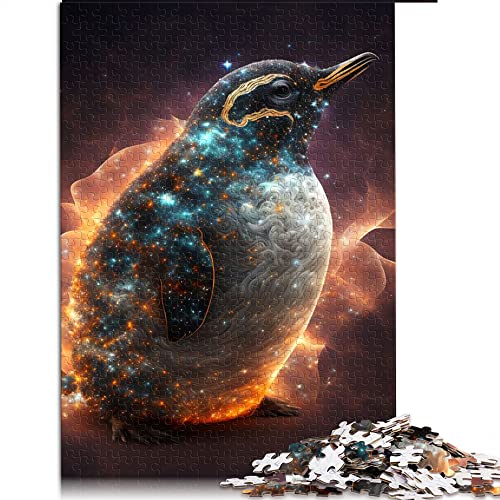 Puzzles für Erwachsene 1000 Teile Tier Pinguin Puzzle Holzpuzzle Familiendekoration （Größe 50x75cm） von CARGIS