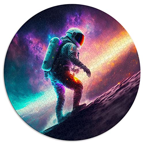 Puzzles für Erwachsene 1000-teiliges Wandern unter den Sternen Kreispuzzles für Erwachsene und Kinder Papppuzzles Puzzles für Erwachsene Lernspiel Herausforderungsspielzeug (Größe 67,5 x 67,5 cm) von CARGIS