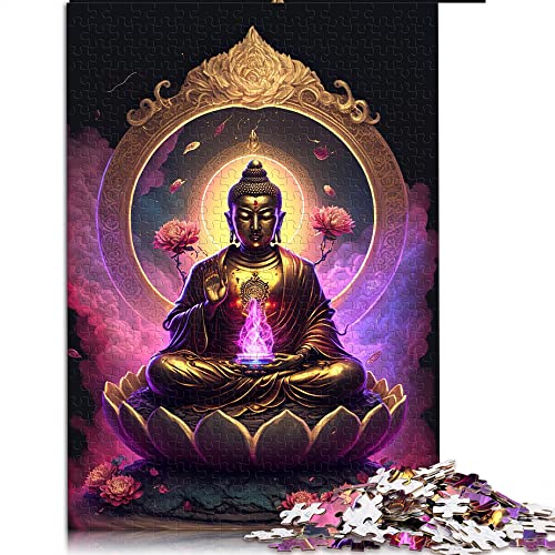 für Erwachsene Puzzles 1000-teiliges Puzzle Buddha-Puzzle für Kinder Papppuzzles Tolle Geschenke für Weihnachten (Größe 26 x 38 cm) von CARGIS