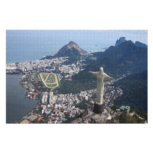 Wohnkultur Geburtstag ，Challenging Games Moderne Lernspiel Stress Relief ，1000 StüCkJesus Statue In Rio De Janeiro, Lernspielzeug FüR Kinder 70x50 von CARGUS