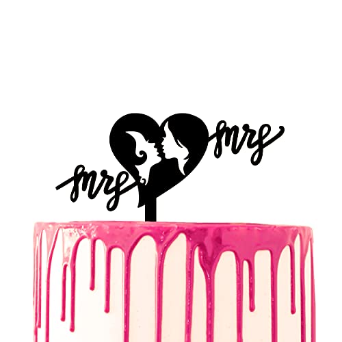 CARISPIBET Tortenaufsatz "Mrs & Mrs" in Herzform für Hochzeitstorte CARISPIBET Tortenaufsatz "Mrs & Mrs" in Herzform für Hochzeitstorte von CARISPIBET