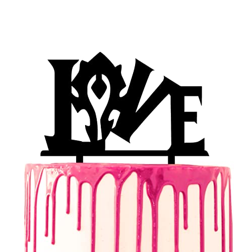 CARISPIBET Tortenaufsatz mit der Aufschrift "Love" vom Videospiel inspiriertes Gaming-Paar für die Horde CARISPIBET Tortenaufsatz mit der Aufschrift "Love" vom Videospiel inspiriertes Gaming-Paar für die Horde von CARISPIBET