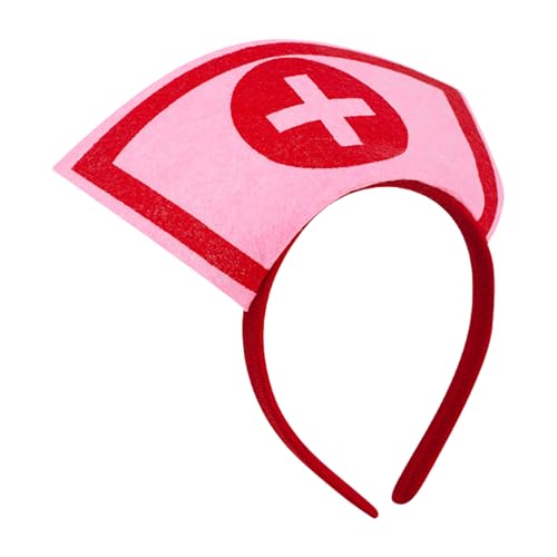 CARISSETT Cosplay-Krankenschwesterhut, Stirnbänder, bequeme Cosplay-Kopfbedeckung, lustige Krankenschwester-Stirnbänder für Halloween und Themenfeiern CARISSETT Cosplay-Krankenschwesterhut, Stirnbänder, bequeme Cosplay-Kopfbedeckung, lustige Krankenschwester-Stirnbänder für Halloween und Themenfeiern von CARISSETT