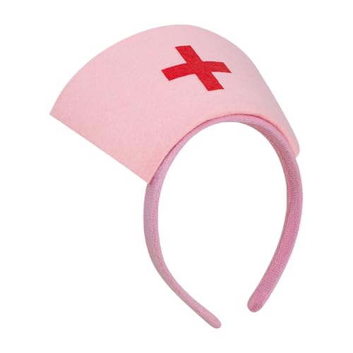 CARISSETT Cosplay-Krankenschwesterhut, Stirnbänder, bequeme Cosplay-Kopfbedeckung, lustige Krankenschwester-Stirnbänder für Halloween und Themenfeiern CARISSETT Cosplay-Krankenschwesterhut, Stirnbänder, bequeme Cosplay-Kopfbedeckung, lustige Krankenschwester-Stirnbänder für Halloween und Themenfeiern von CARISSETT