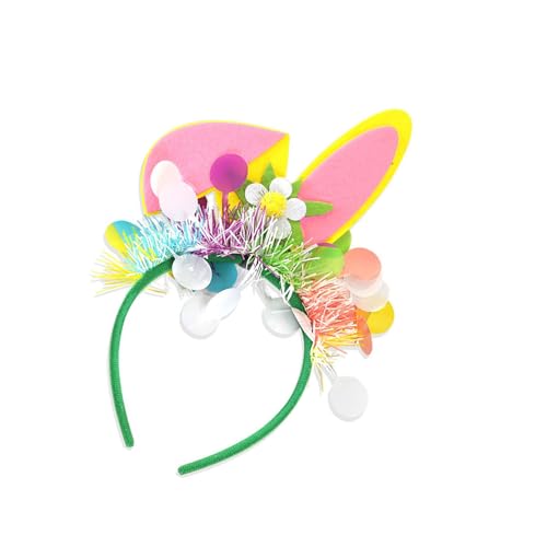 CARISSETT Osterhasen-Ohren-Haarbänder mit Blumenkronen, für Kinder und Erwachsene, Kopfbedeckung, Party-Kostüm-Zubehör CARISSETT Osterhasen-Ohren-Haarbänder mit Blumenkronen, für Kinder und Erwachsene, Kopfbedeckung, Party-Kostüm-Zubehör von CARISSETT