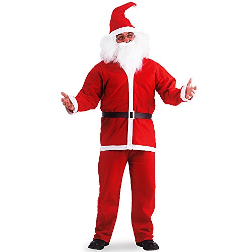 Carnival Toys 03559 - Damen Weihnachtskostüm, Einheitsgröße, rot/weiß von CARNIVAL TOYS SRL